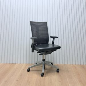 Bureaustoel Comforto DX8863 | Zwart Leer Zitting | NEN 1335 gecertificeerd