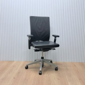 Bureaustoel Comforto DX8863 | Zwart Leer Zitting | NEN 1335 gecertificeerd
