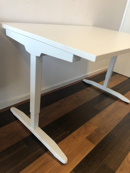 Slinger verstelbare Bureautafel (160x80cm met nieuw wit blad) - Image 3