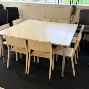 Vergaderset Gispen | Tafel 160x160cm | 8 Dietiker