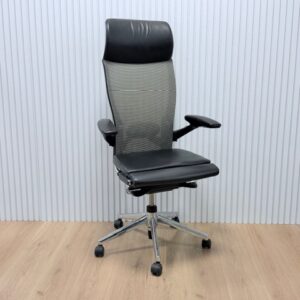 Bureaustoel Comforto Haworth X99 | Zwart Leer | NEN 1335 gecertificeerd
