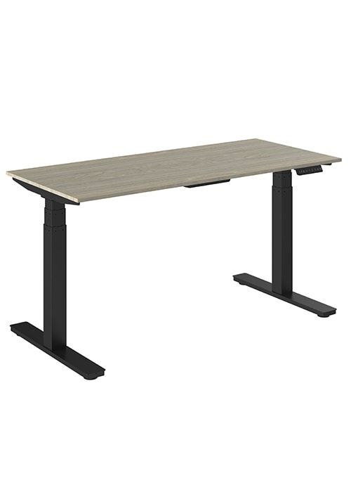 Zit/Sta bureau elektrisch (180x80 ropson eik blad)