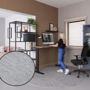 Vloerkleed Halo | grijs | 200cm rond