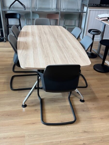 Vergaderset | Tafel 220x110cm | 6 Wilkhahn stoelen - Image 3