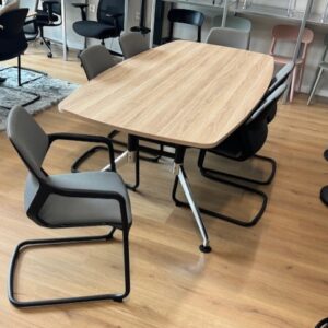 Vergaderset | Tafel 220x110cm | 6 Wilkhahn stoelen