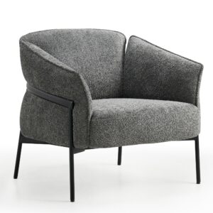 Fauteuil stoel met armleuningen | Stijlvolle gestoffeerde fauteuil