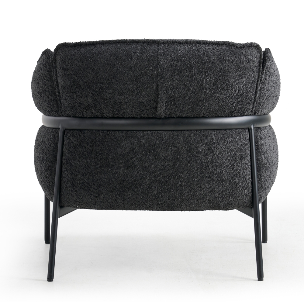 Fauteuil stoel met armleuningen | Stijlvolle gestoffeerde fauteuil - Afbeelding 3